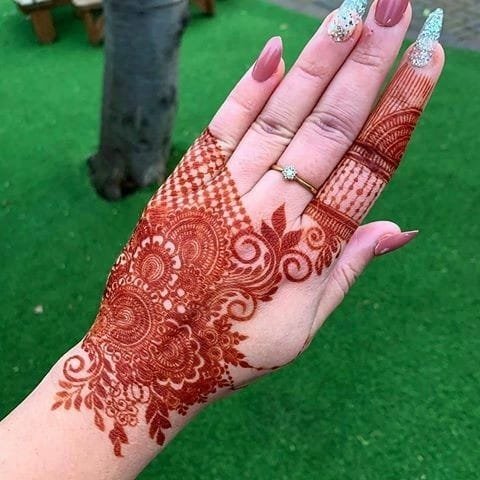 mehandi design front