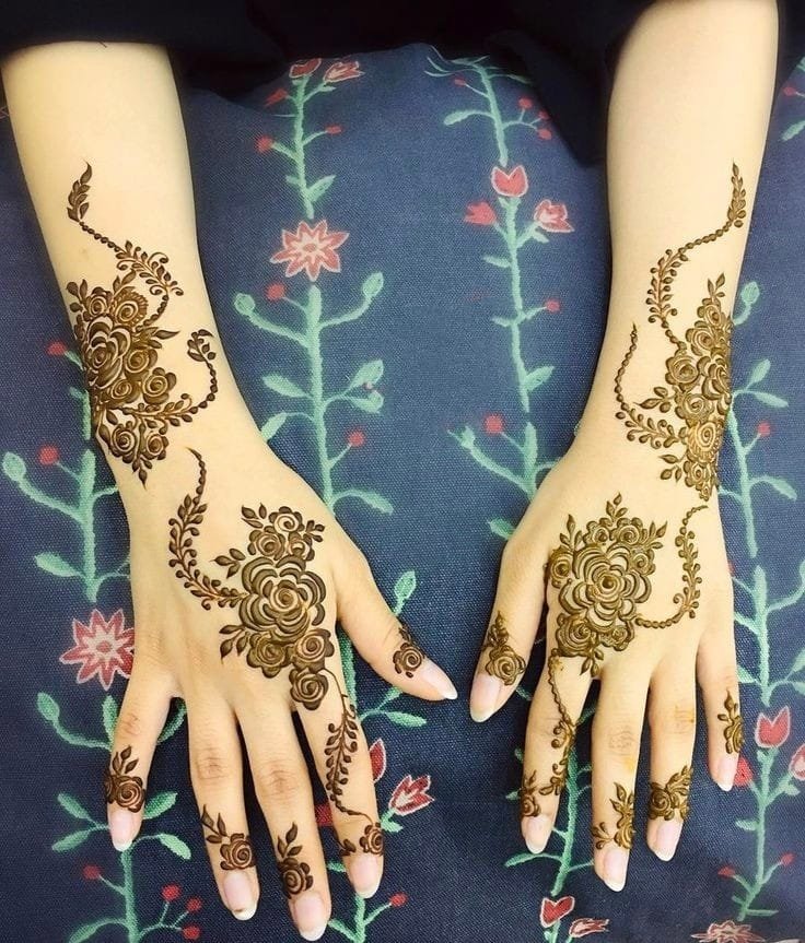 mehndi design back