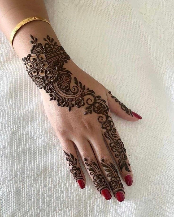 mehndi design arabic easy