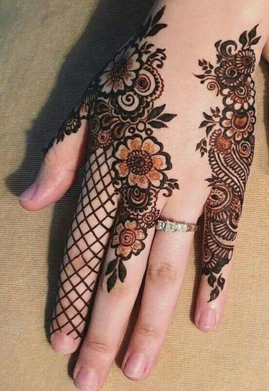 mehndi design arabic full hand