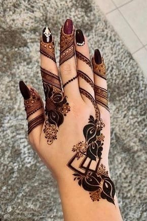 easy mehndi design 