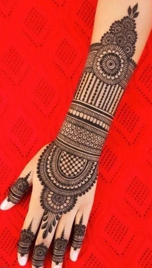 mehndi design easy back hand