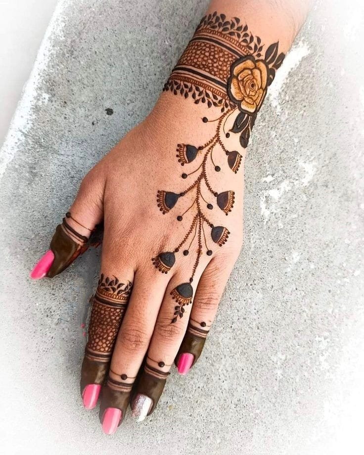 arabic mehndi design back hand