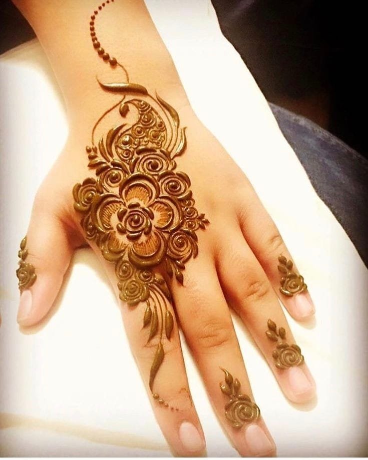 mehndi design arabic easy