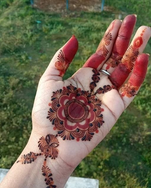 mehndi design arabic easy