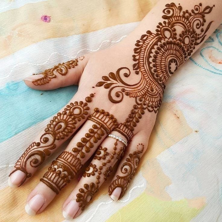 mehndi design for beginners