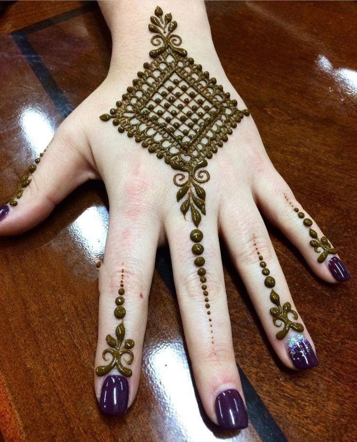 easy mehndi design