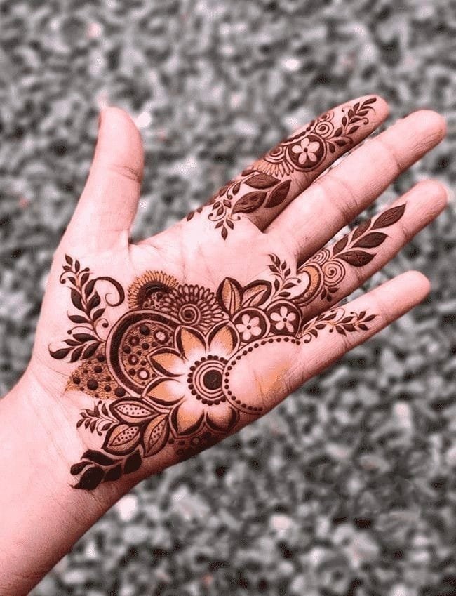 mehndi design easy and beautiful front hand