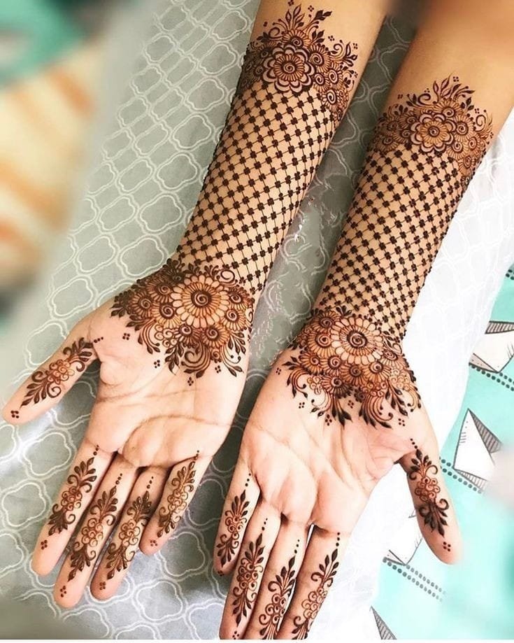 mehndi design easy and beautiful front hand