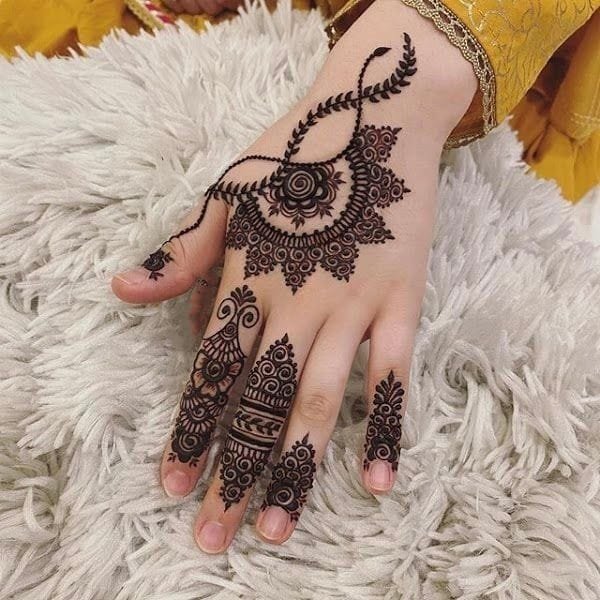 indian bridal mehndi design