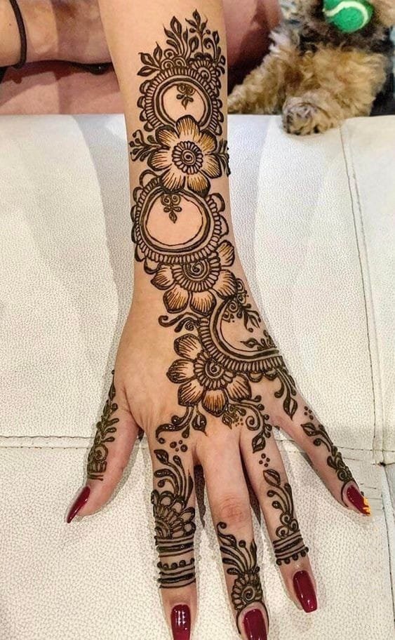 instagram mehndi design back hand