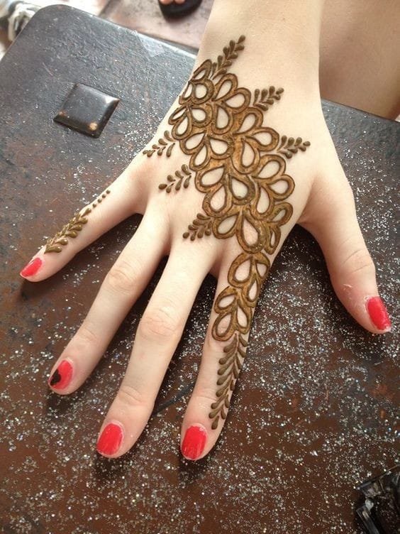 mehndi design easy and beautiful step by step