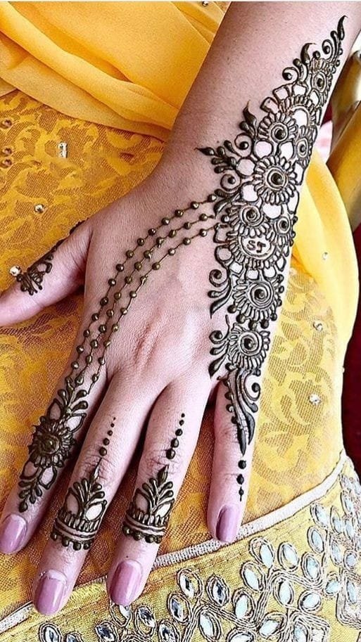 mehndi design images simple