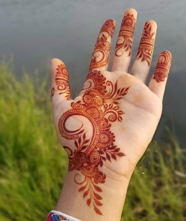 indo arabic mehndi design