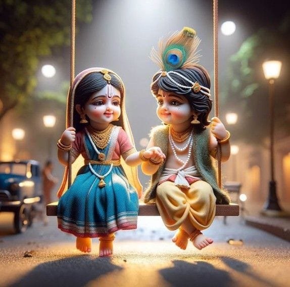 radha krishna dp cartoon