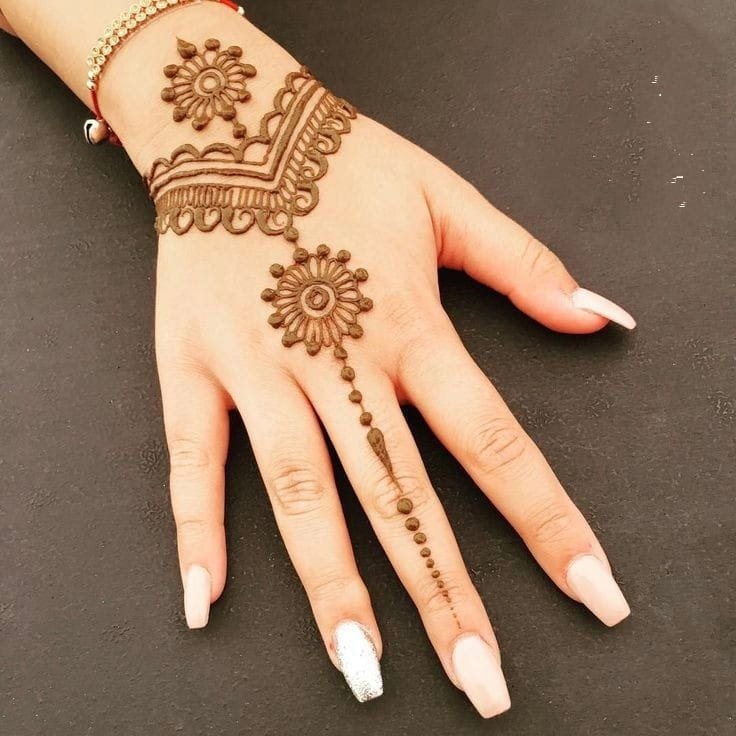 easy mehndi design