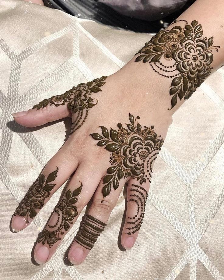 easy mehndi design