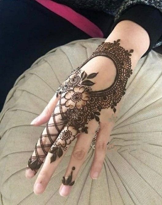 indo arabic mehndi design