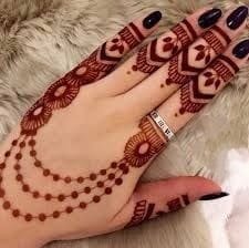 back hand mehndi design