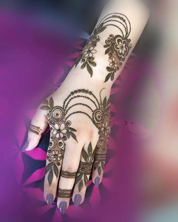 easy mehndi design