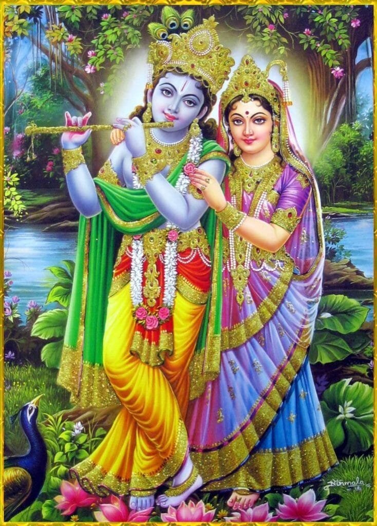 radha krishna cartoon image