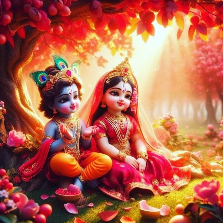 cute radha krishna dp