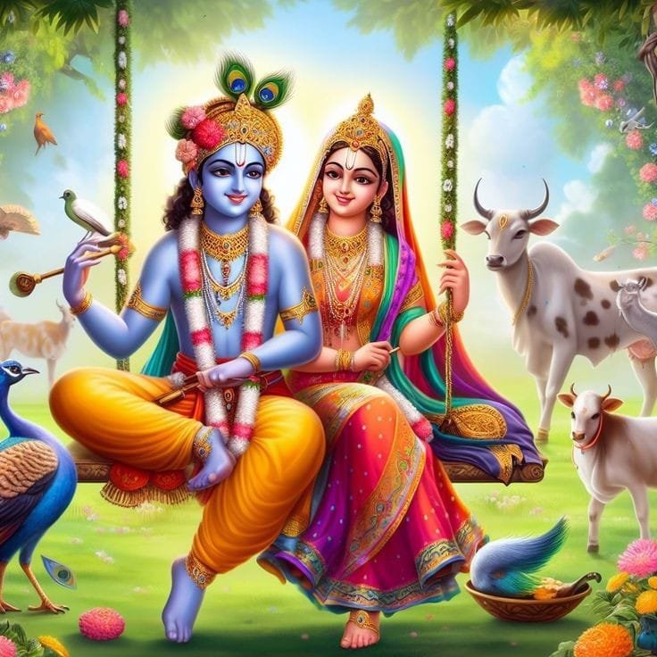 radha krishna dp hd images cartoon