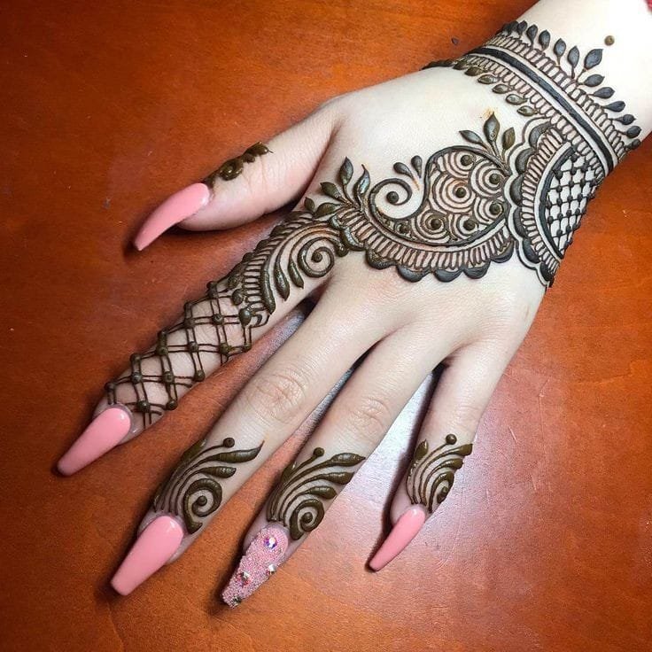 easy mehndi design