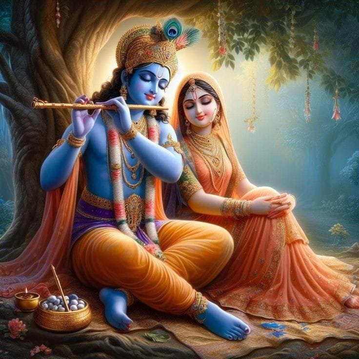 radha krishna cute pic dp