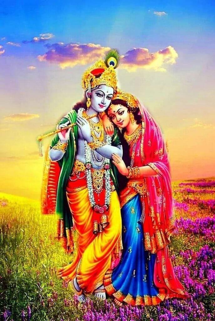 krishna radha cute images hd