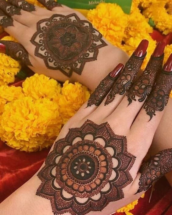 easy mehndi design