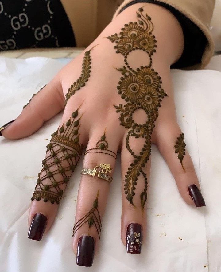 mehndi design arabic full hand