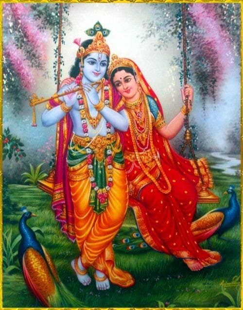 beautiful radha krishna drawing