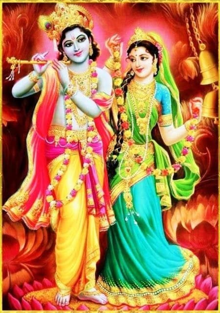 radha krishna art image