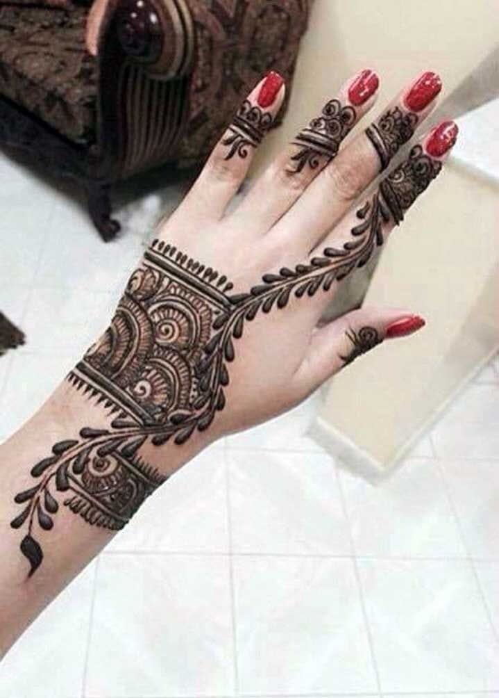 mehndi design arabic back hand