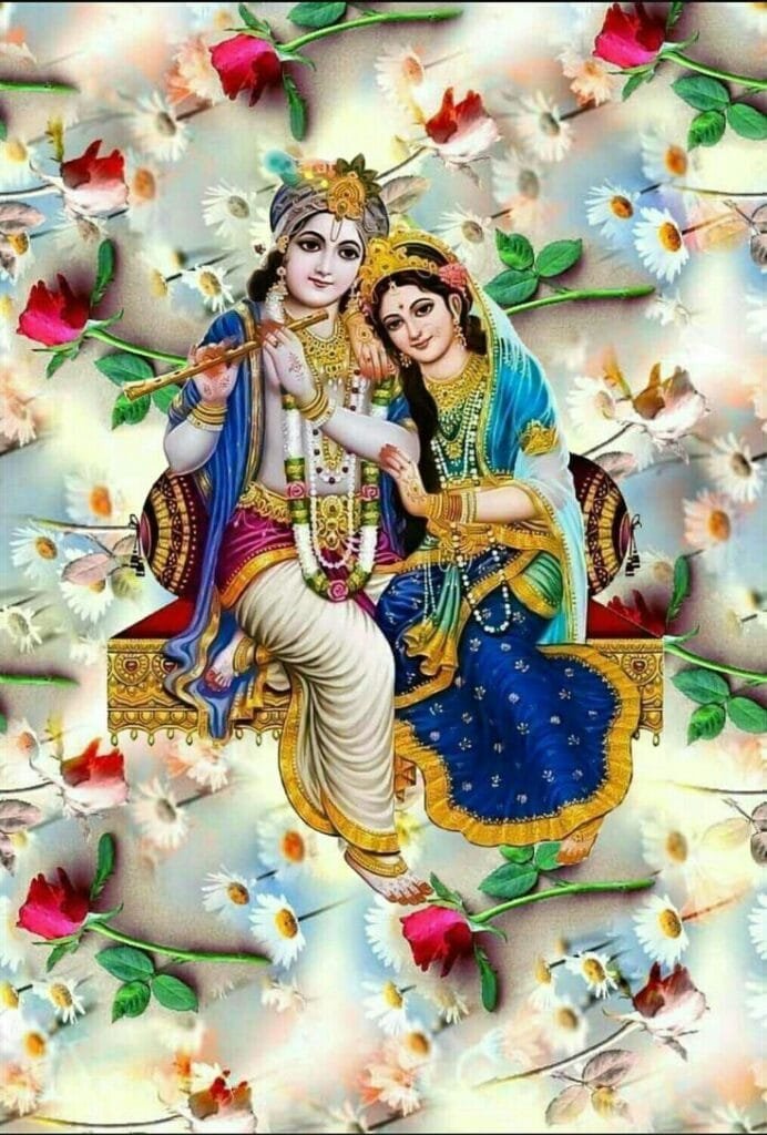 radha krishna image animated