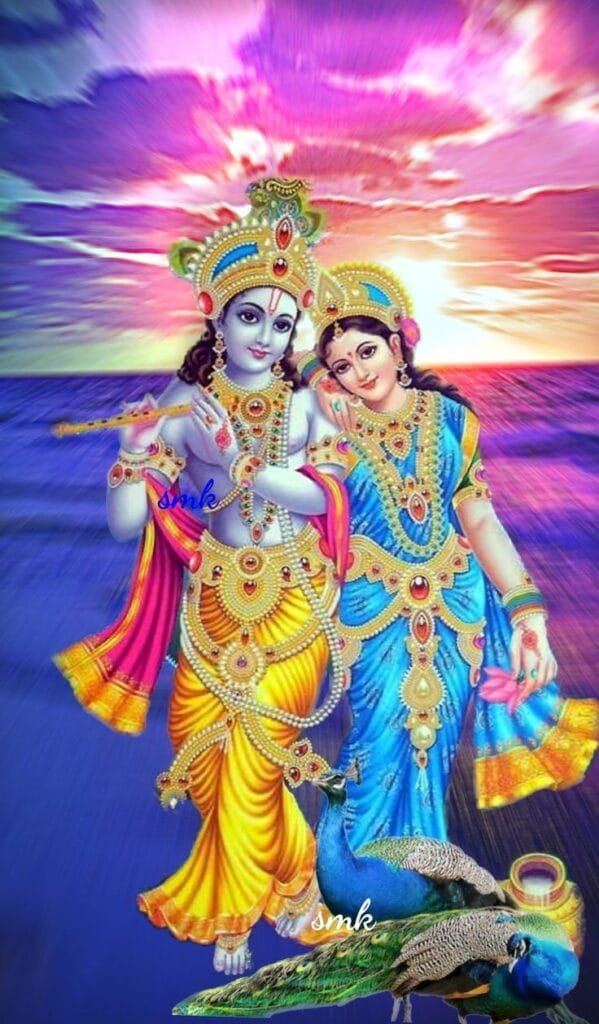 radha krishna photo animated