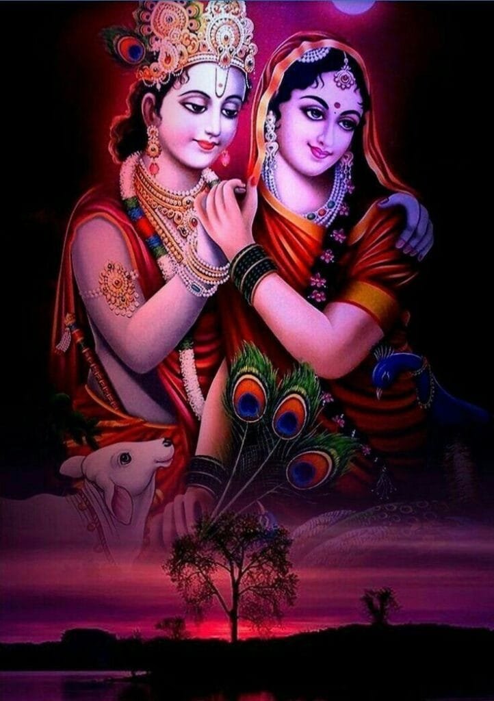 radha krishna photo aesthetic