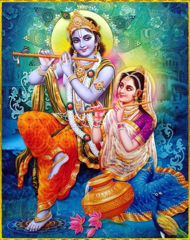 radha krishna anime image