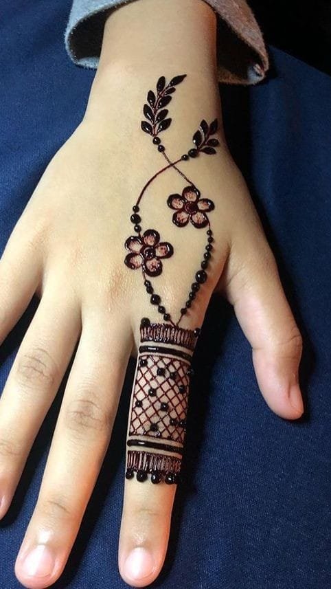 mehndi design easy and beautiful back hand