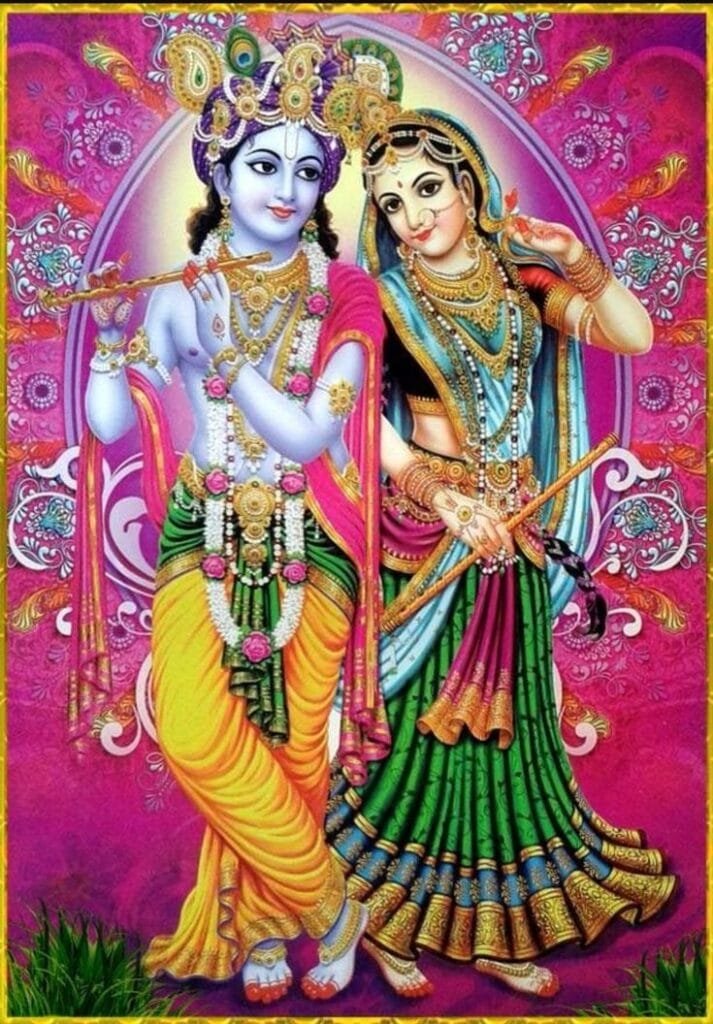 radha krishna images art