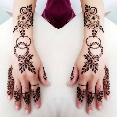 mehndi design easy and beautiful back hand