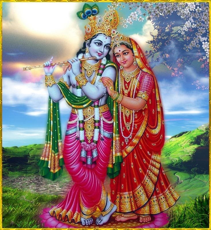 radha krishna ai images