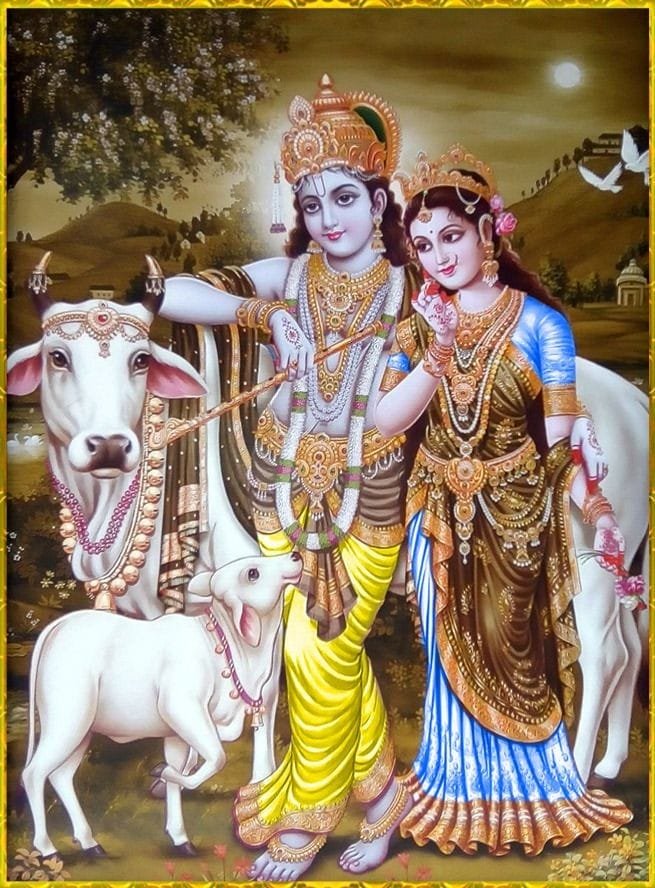 bal radha krishna images