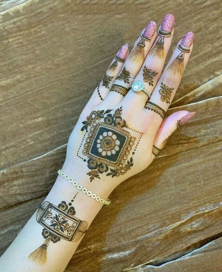 mehndi design easy and beautiful back hand