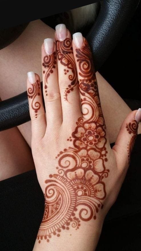 simple mehandi design