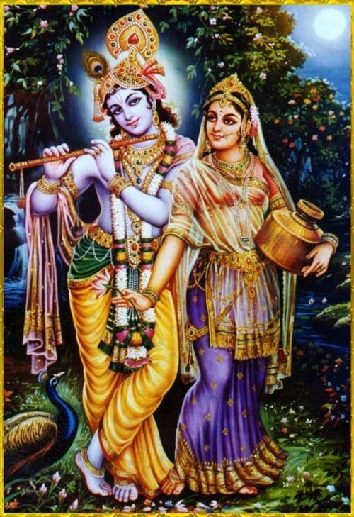 krishna radha images drawing