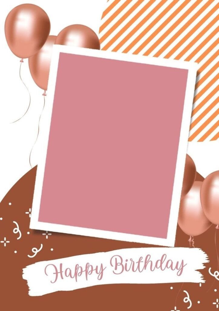 happy birthday photo frame download