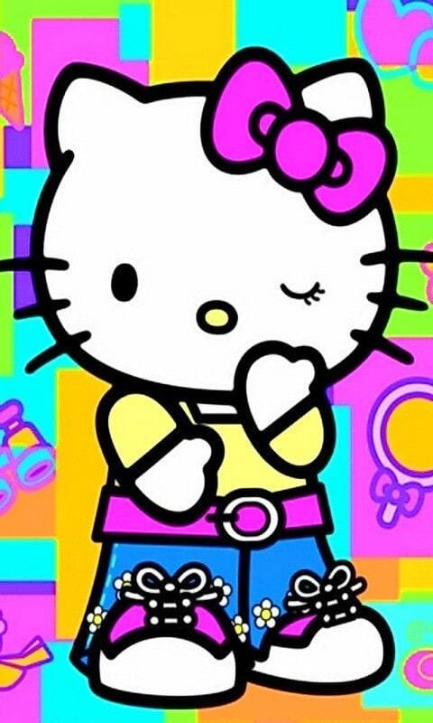 hello kitty pictures to color