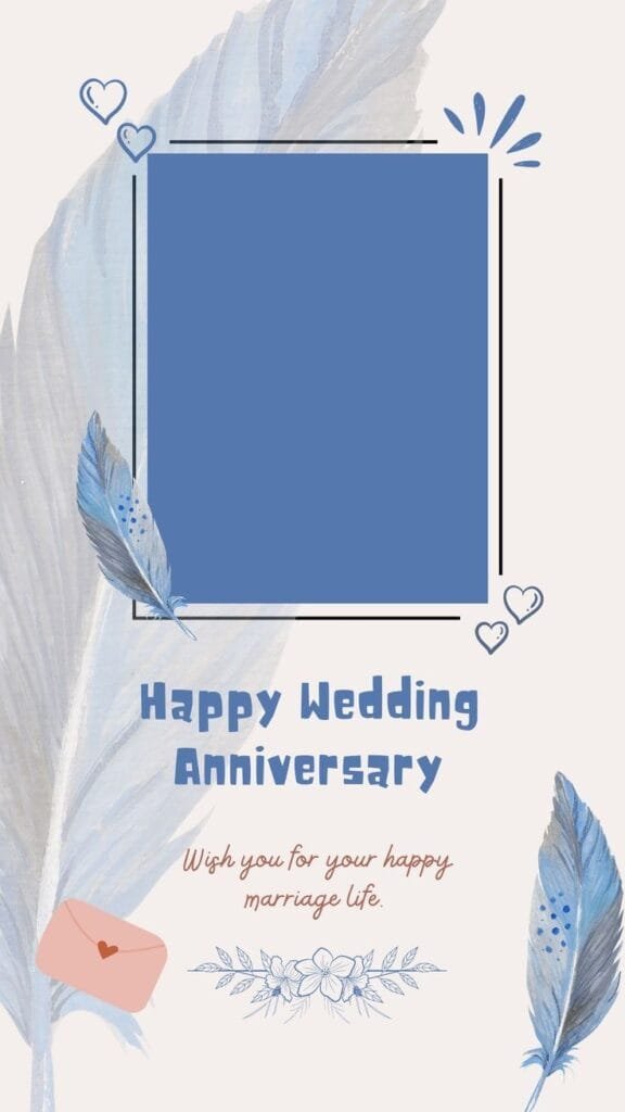 happy anniversary photo frame online free